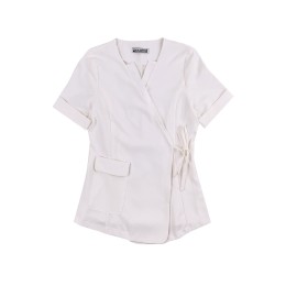 Manufacture of women's short-sleeved nurse clothes Customized high-end beauty salon side waist straps Beautician specialty store SKU054 Manufacture of women's short-sleeved nurse clothes Customized high-end beauty salon side waist straps Beautician specialty store SKU054